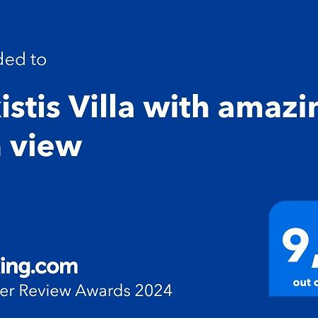 Alkistis Villa With Amazing Sea View Maroulas Ngoại thất bức ảnh