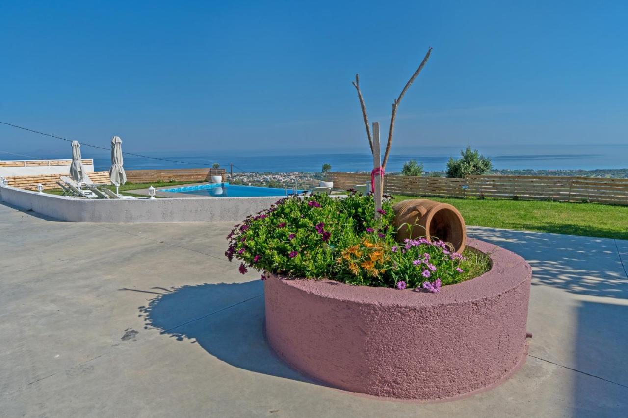 Alkistis Villa With Amazing Sea View Maroulas Ngoại thất bức ảnh