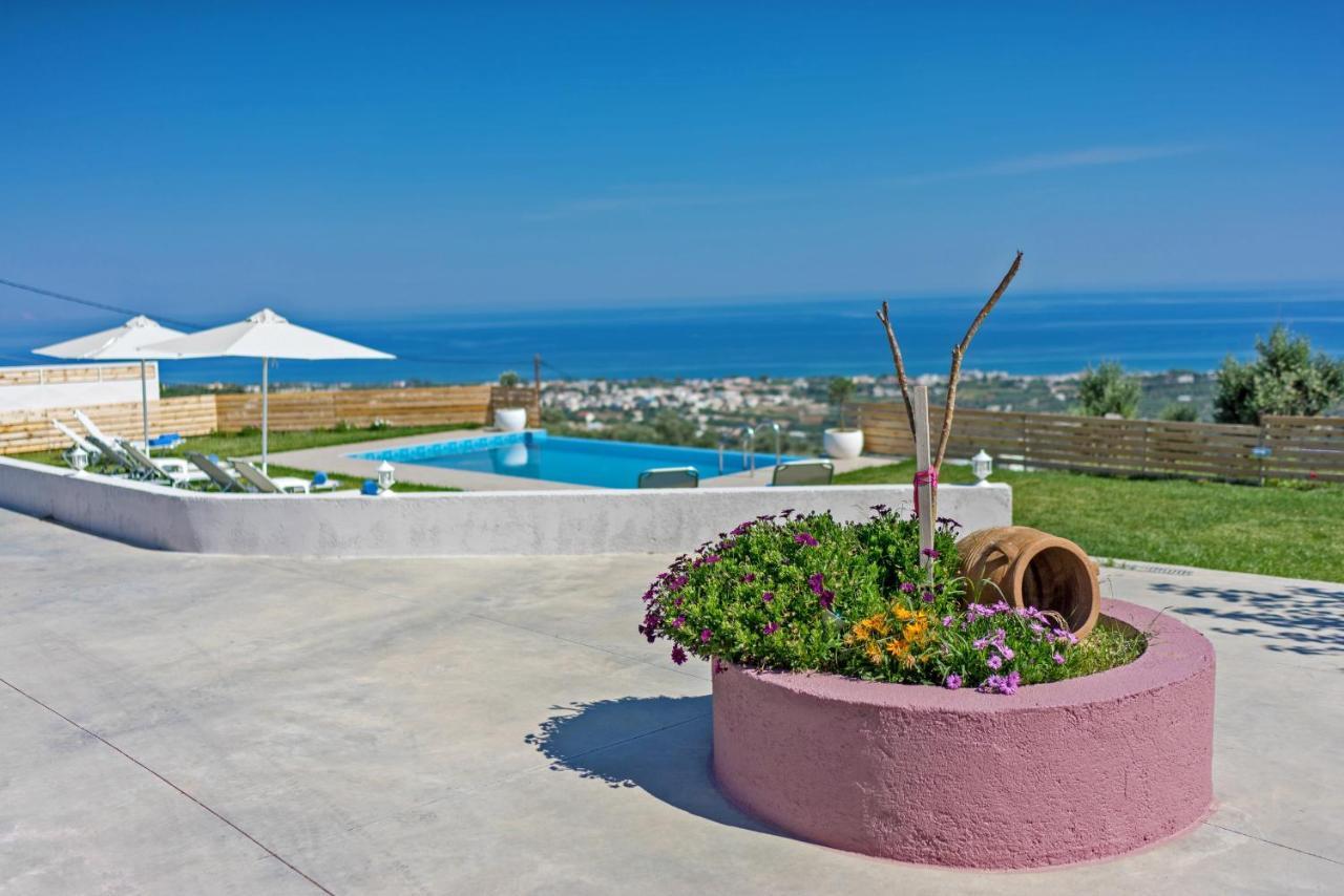 Alkistis Villa With Amazing Sea View Maroulas Ngoại thất bức ảnh