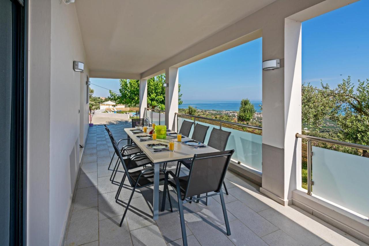 Alkistis Villa With Amazing Sea View Maroulas Ngoại thất bức ảnh
