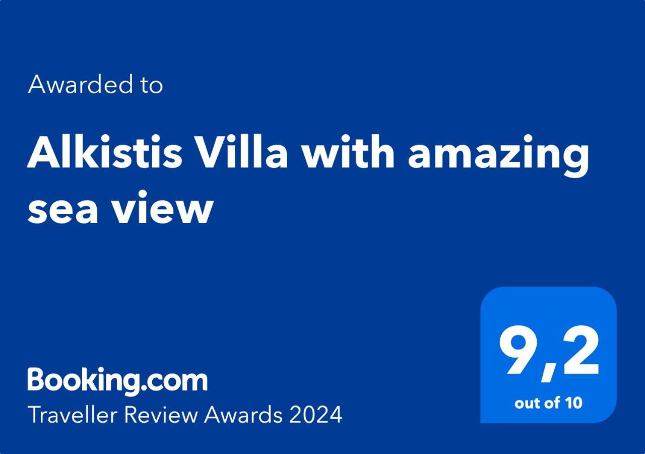 Alkistis Villa With Amazing Sea View Maroulas Ngoại thất bức ảnh