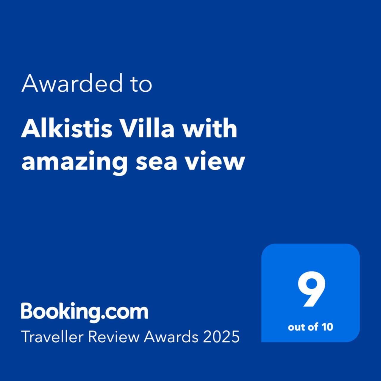 Alkistis Villa With Amazing Sea View Maroulas Ngoại thất bức ảnh